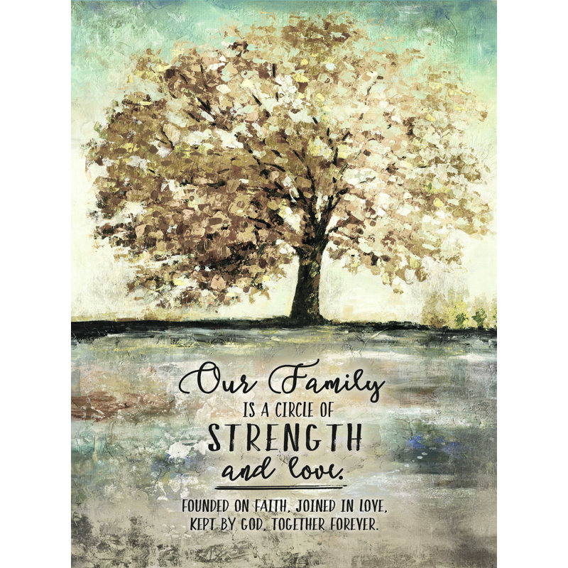 " Our Family Panted Tree ", 36" W x 48" H