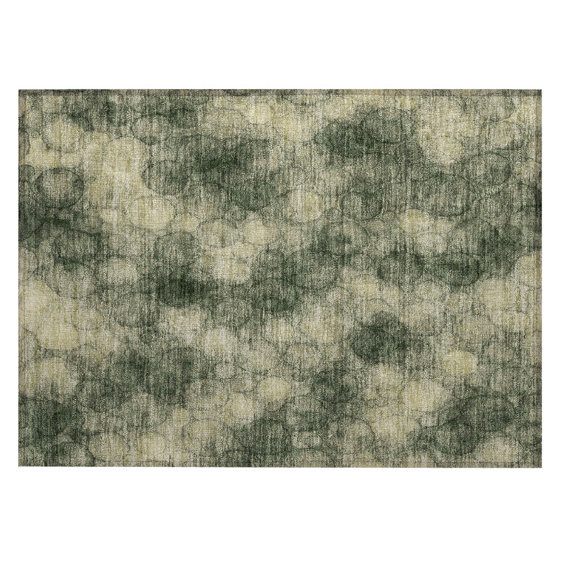Machine Washable Indoor/Outdoor Chantille ACN2424 Abstract Rug, Rectangle 1'8" x 2'6"