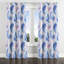 Panneaux de rideaux Boho - Rideau délicat à motif œillets délicats à motif cachemire bleu et rose Boho - 1 panneau-700522099-700522108