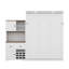 Grand lit escamotable avec armoire de rangement, support à vin, porte-verre, tiroirs et bande DEL multicolore-1375088011