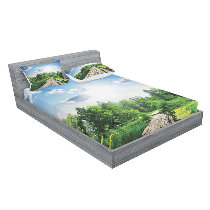 Microfiber Sheet Set, Full Sheet Set with Fitted Sheet