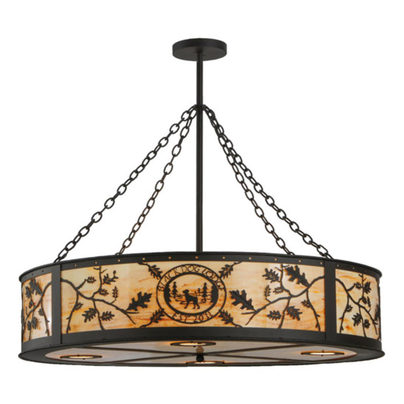 Personalized 13 - Light Drum Chandelier