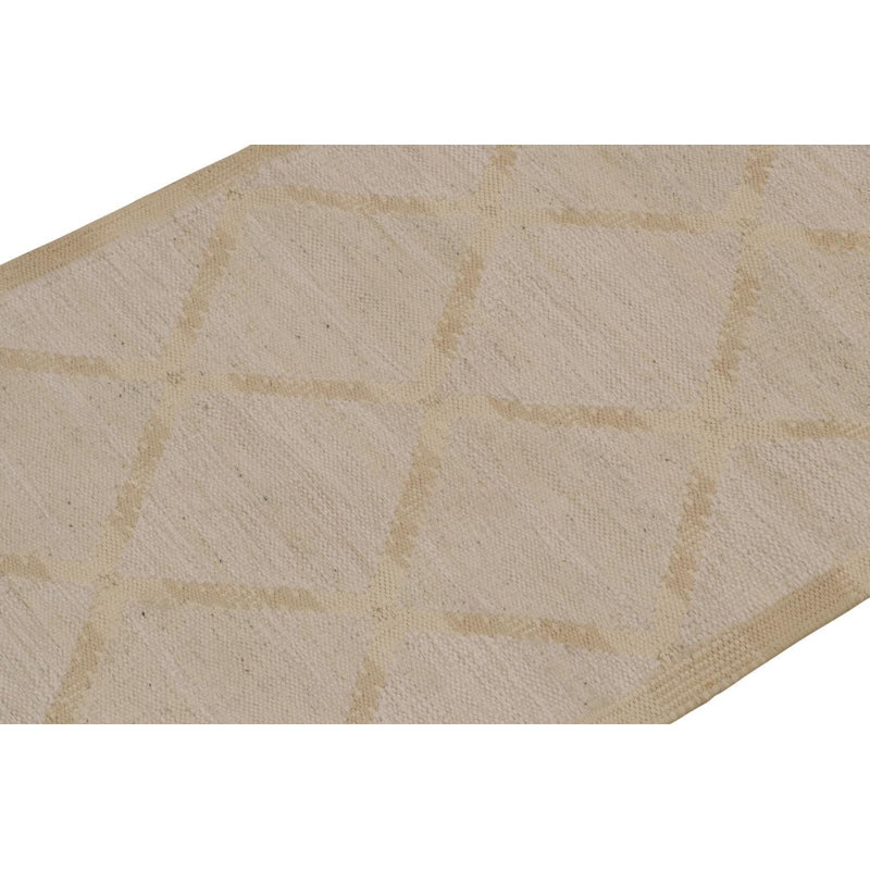 Scandinavian Wool Geometric Area Rug, Rectangle 5' x 8'