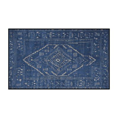 Machine Washable Gray Area Rug