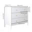 Commode 4 tiroirs en bois pour enfants avec rangement spacieux, idéale pour la chambre de bébé et l'organisation de la chambre à coucher, design sécuritaire et élégant.
