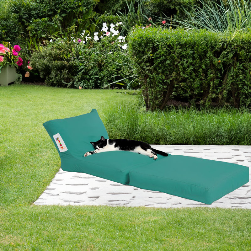 Fauteuil à billes et chaise longue en polyester