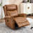 34.8"W Genuine Leather Manual Swivel Rocker Recliner Vintage Recliner With Heated Massage（Set Of 2）-1838209178