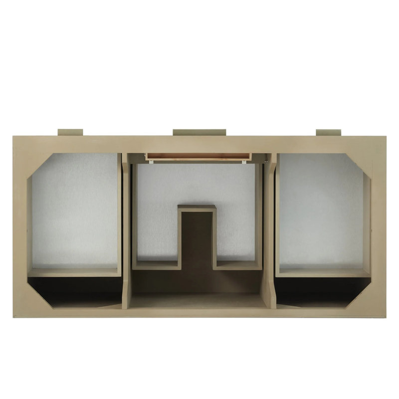 Emmeline 48'' Single Bathroom Vanity with Top, White Zeus, Single-Hole