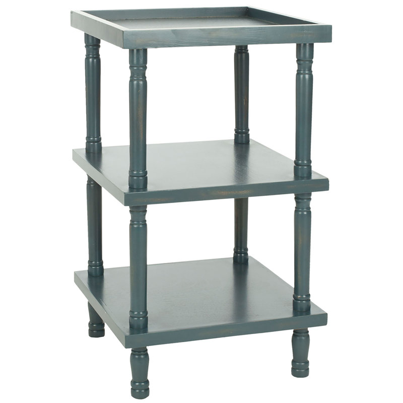 Table d'appoint à 3 niveaux Denoila, Bleu sarcelle foncé