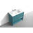 39.76'' Single Bathroom Vanity with Acrylic Top-84921294