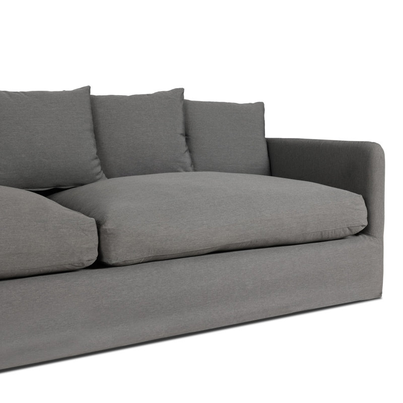 Dade Outdoor 3 - Seat Patio Sofa, Charcoal