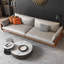 Canapé modulaire gris en cuir véritable-292943951-292943954