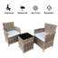 Barreiro 2 - Person Wicker Patio Dining Set with Square Table , Cushions Included-72532116