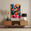 Abstrait aquarelle 47, art mural gris en métal-173348336