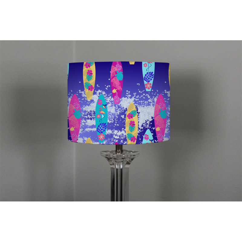 Cotton Drum Lamp Shade ( Uno ), 22cm H x 25cm W x 25cm D