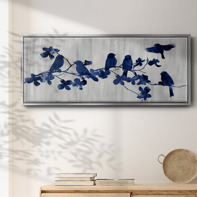 Indigo Hangout- Framed Canvas