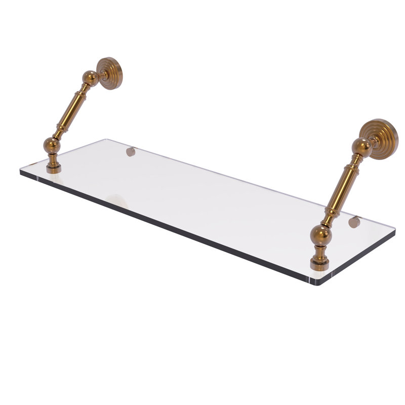 Beresford Bracket Shelf, Brushed Bronze, 7.3" H x 24" W x 8" D