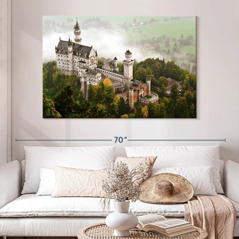Lilie Misty Neuschwanstein Castle, H 34 po x l 51 po