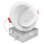 Luminaire encastré sans cadre 4 "à DEL à cardan Luxrite avec J-Box CRI90 5CCT 2700K-5000K 12W 1000LM directionnel et homologué ETL