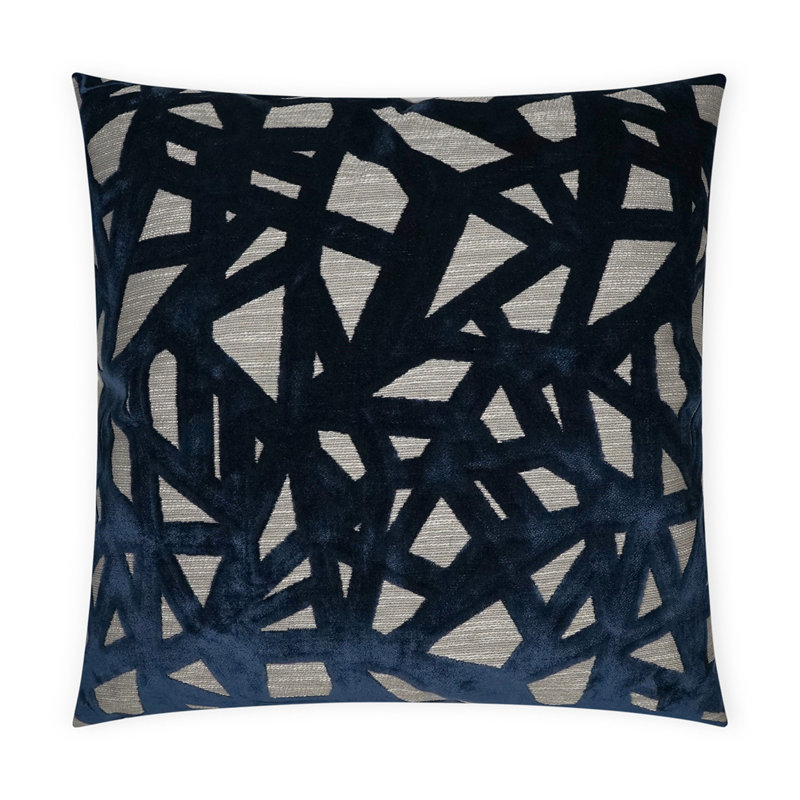Veleri Decorative Pillow, Indigo, Square 20"