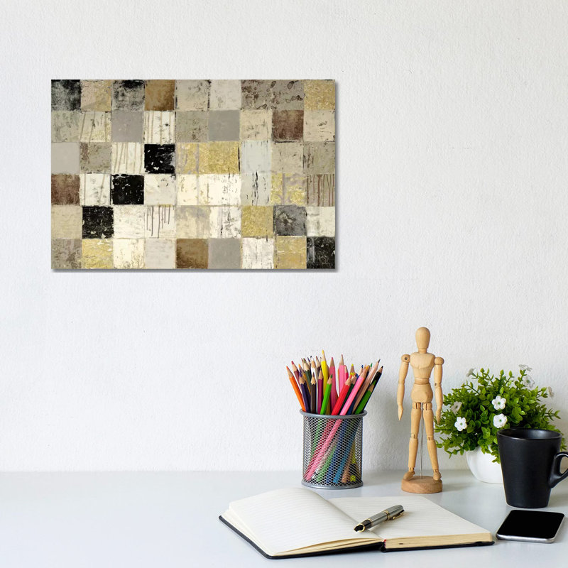 African Mosaic I by Edward Selkirk - Wrapped Canvas Painting, 20.32 cm H x 30.48 cm W
