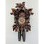  Horloge coucou huit jours - 16 po de hauteur - Trois oiseaux sculptés à la main et sept feuilles