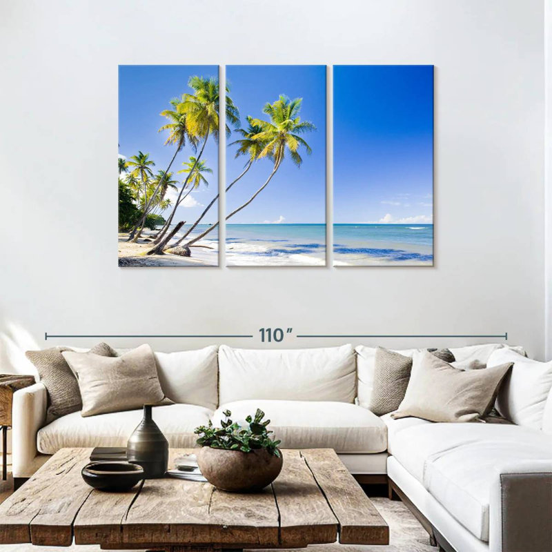 Gillard Trinidad Coast Palms, H 48 po x l 74 po