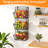 3‑Tier Stackable & Wall Mounted Storage Baskets – Metal Wire Hanging Organizer, Space‑Saving for Kitchen, Pantry, Bathroom, Heavy‑Duty 20LB Capacity Each