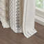 1 panneau de rideau imprimé en coton 50 x 84 po avec rayures et doublure en chenille-462417211
