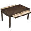 Table de salle à manger rectangulaire avec fini cerisier foncé et 4 tiroirs pratiques