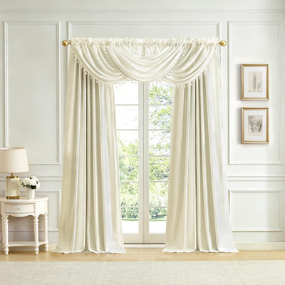 Cantonnière en fausse soie Lenox Imperial - l 42 po x L 22 po