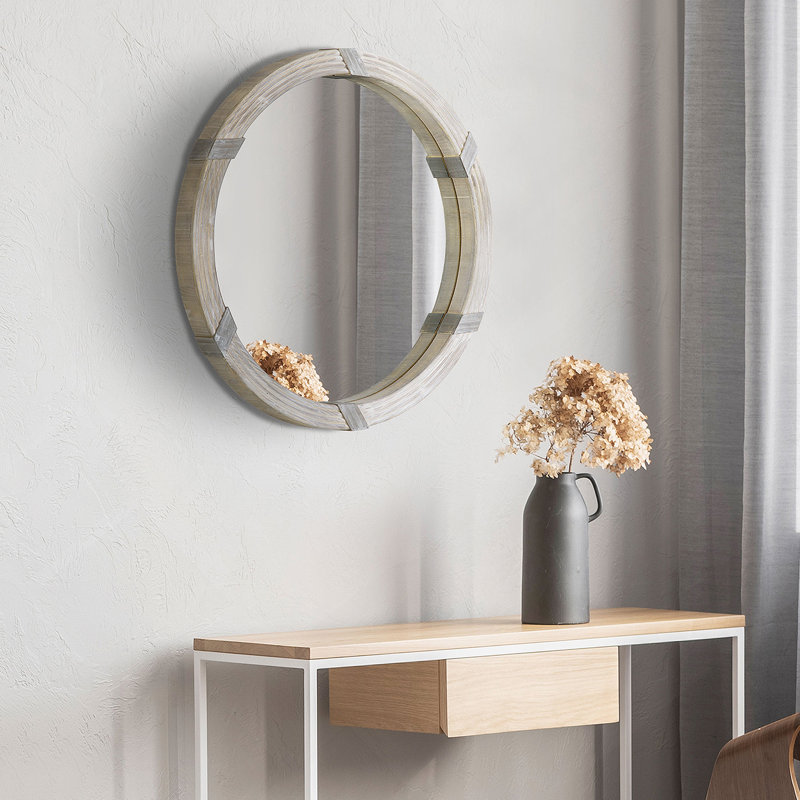 Miroir mural en bois 30,75 "