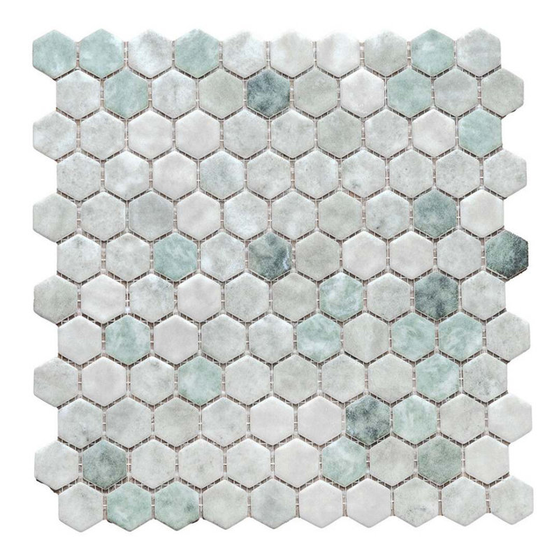 Eterna 1" x 1" Straight Edge Glass Mosaic Wall And Floor Tile, Green
