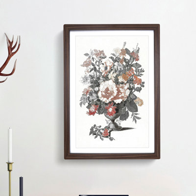 Stone Vase with Flowers by Johan Teyler - Picture Frame Painting Print