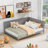 Full Size Wood Daybed/Sofa Bed-1089522879
