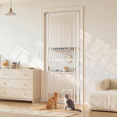 Extra Tall Adjustable Baby & Pet Safety Gate for Doors & Stairs