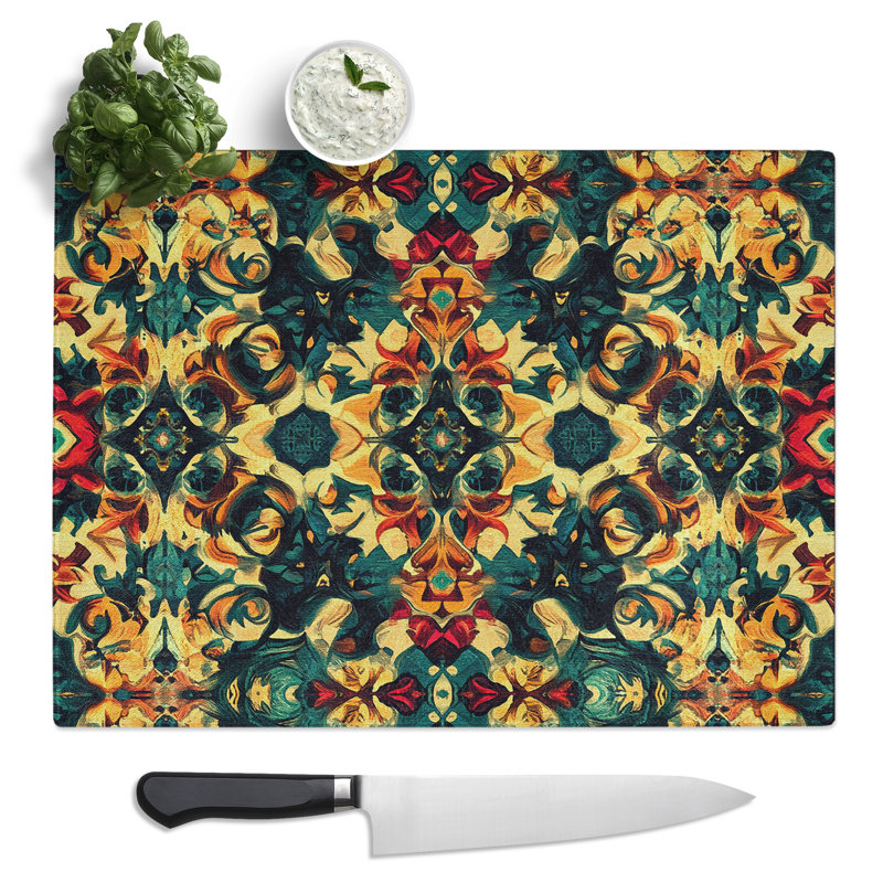 Kaleidoscope Effect Vol.8  Glass Chopping Board