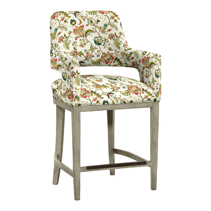 Tabouret de bar et de comptoir Josie, Amande chamois, Perigold Ingrid 317, Tabouret de comptoir (siège d'une hauteur de 26,5
