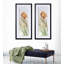 « tulip breeze », ensemble de 2 reproductions de peintures à l’acrylique encadrées