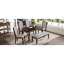 Ensemble de table de salle à manger 6 pièces, table rectangulaire de 60 po, 4 chaises capitonnées à dossier haut et 1 banc pour la salle à manger et la cuisine (espresso)-1029701530-1029701510-1029701505-1029701507