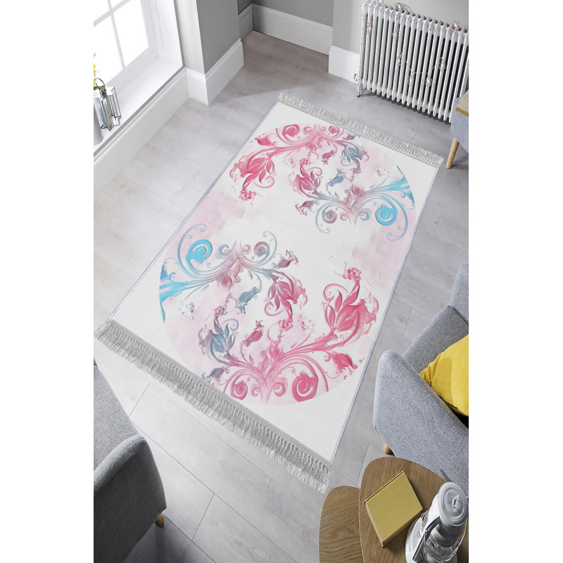 Luxury Hall Carpet - 100% Velvet Fabric, 3.3 x 9.8 ft | 100% Cotton Sole, Pile Height: 0.4 in, Total Height: 0.5 in | Antibacterial, Non-Slip, Machine Washable, 3D Digital Printing | Elegant Design for Home Décor
