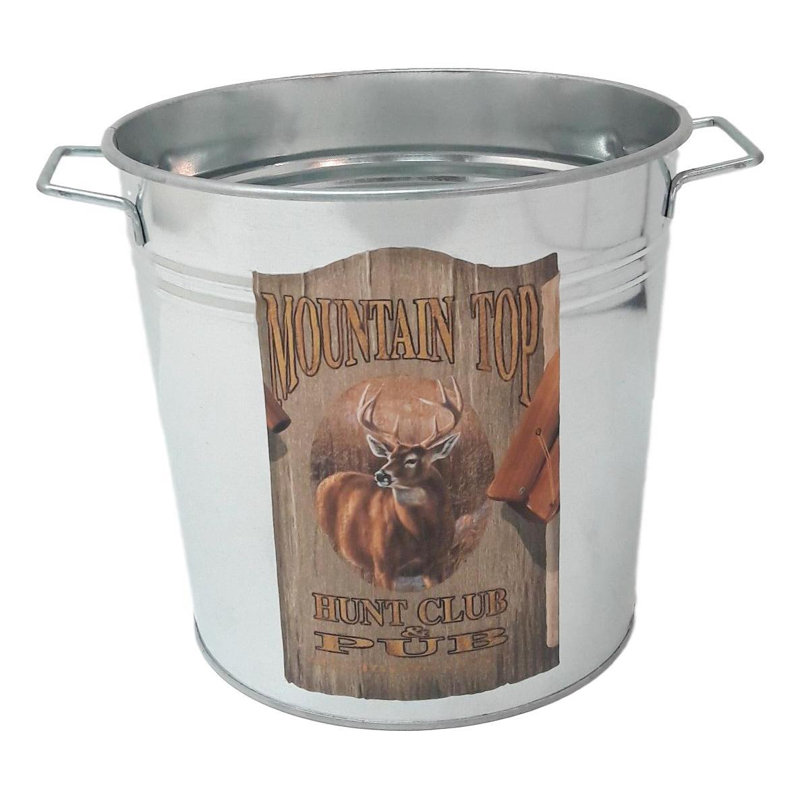 Figgs Metal Pot Planter, Hunter Green
