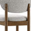 Chaise d'appoint rembourrée en bois massif-128932286