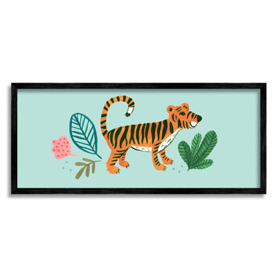 Adorable conception de feuilles de tigre orange par Heather Strianese - peinture