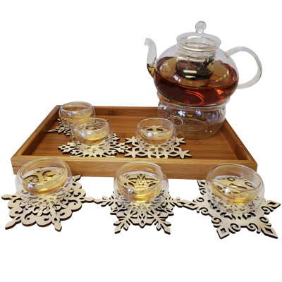 The Holiday Aisle® Plumlee Glass Solid Colour Teapot