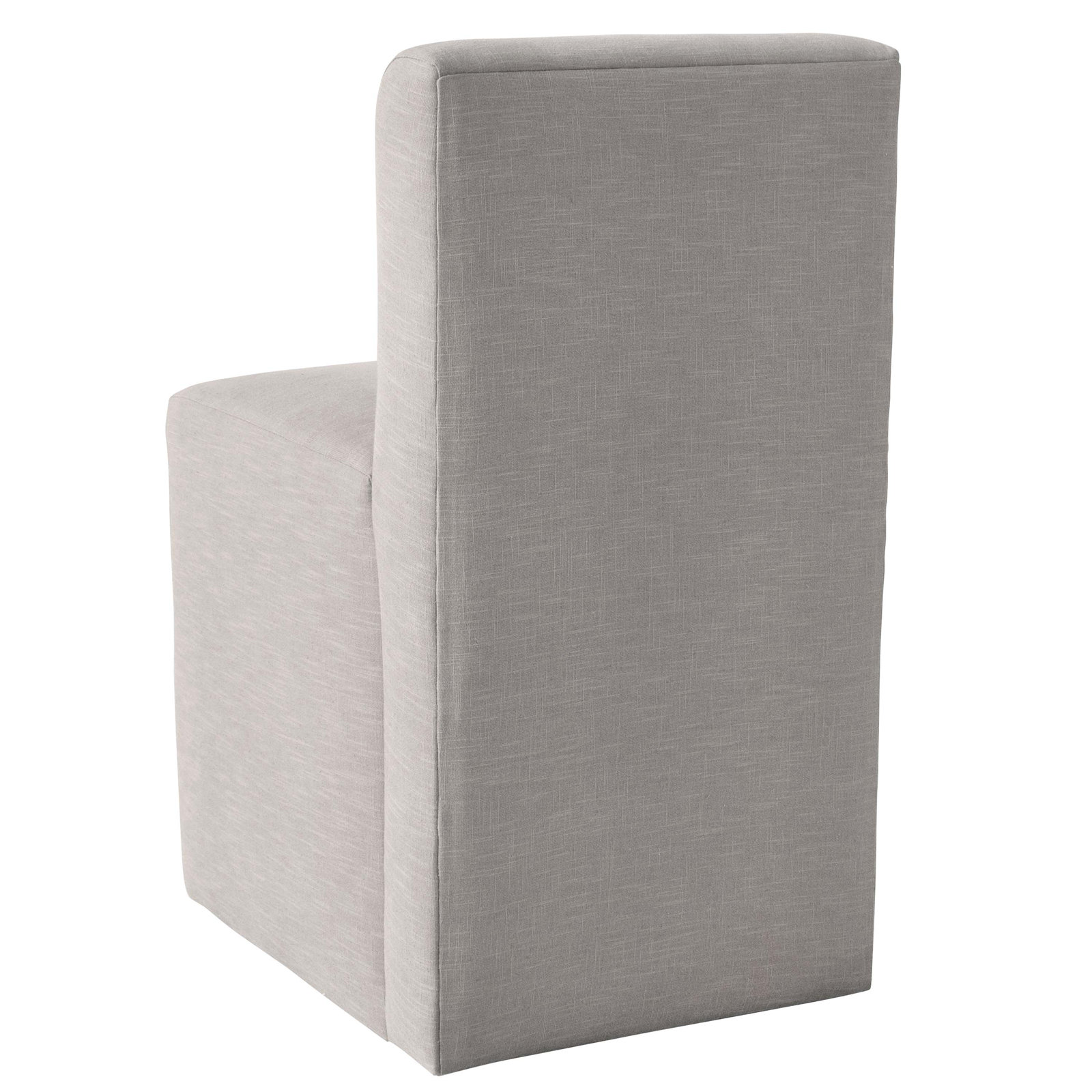 Mendy Linen Parsons Dining Chair, Classic Grey Linen