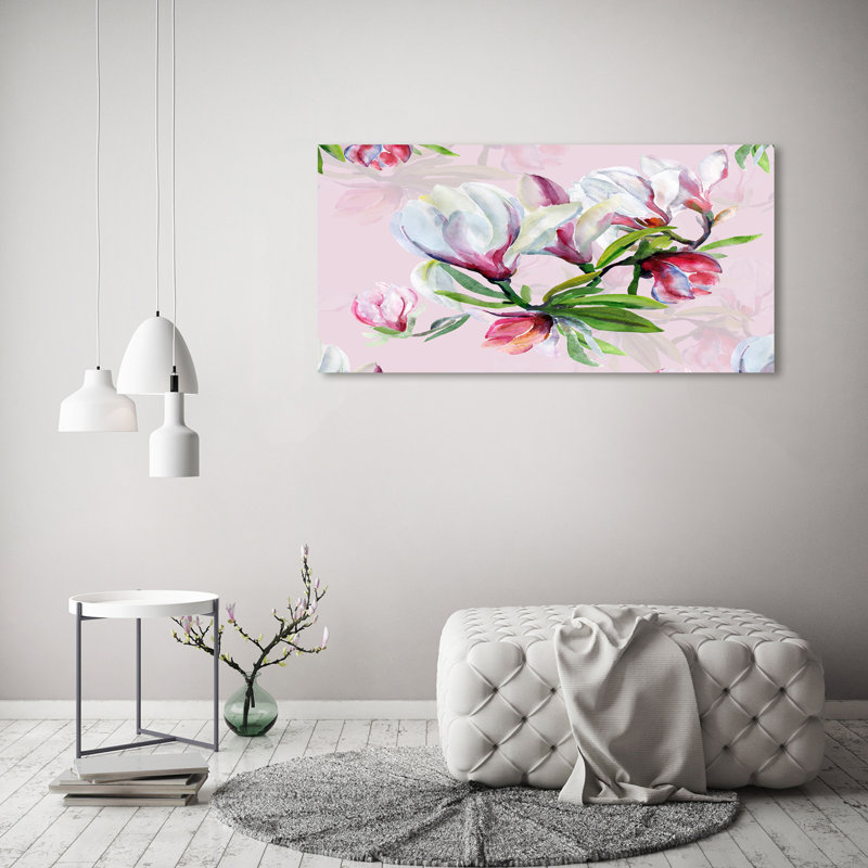 Magnolia Flowers - Wrapped Canvas Print