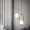 Luminaire suspendu géométrique à 1 lumière Daquion