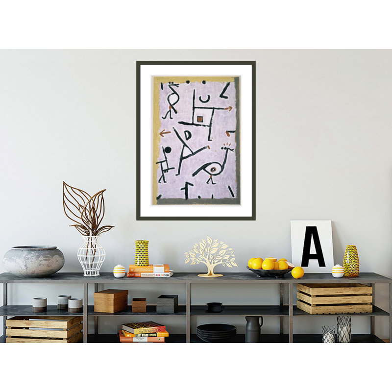 «Nach Rechts Nach Links» par Paul Klee, impression giclée sur cadre, 41.5" H x 30.96" W