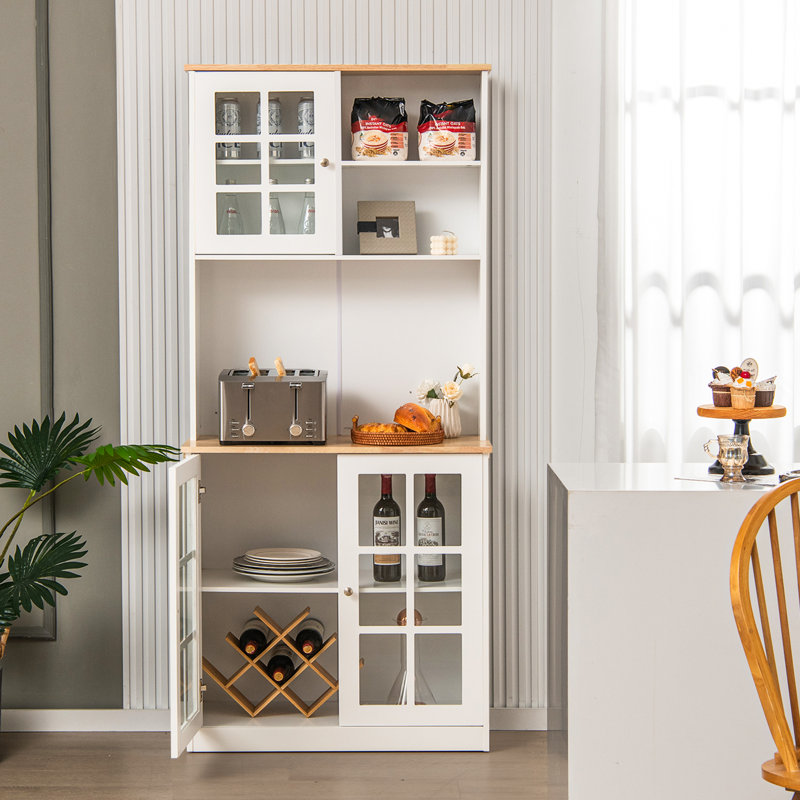 Maella 183 cm H Kitchen Pantry, White